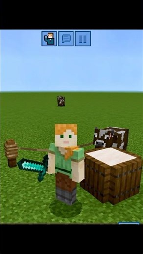 Milk bucket build hack #minecraft #minecraftshorts #youtubeshorts #shorts #gaming #craftsman