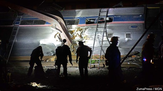 Report: Engineer in fatal Amtrak crash was 'distracted' prior to derailment