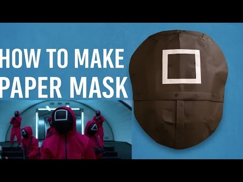 How to Make a Squid Game Paper Mask | Easy DIY Origami Mask Tutorial