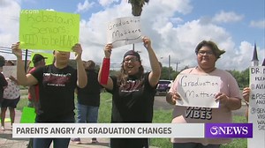 Soggy football field moves Robstown ISD's graduation to the library leaving students, parents upset