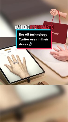 The AR technology Cartier uses in their stores 💍 #cartier #rings #augmentedreality #ar #technology #innovation
