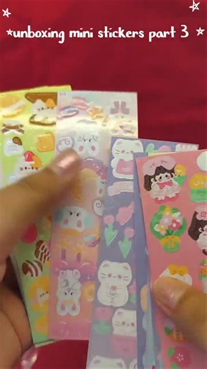unboxing mini stickers 3 #kawaii #cute #stickers #unboxingvideo #fypage #fypp #haul #decoration #fyp