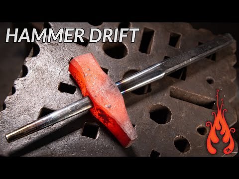 Blacksmithing - Forging a Hammer Drift (for factory made handles)