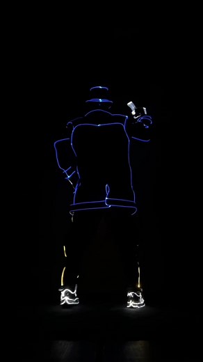 Light Balance Dance Performance with LED Lights