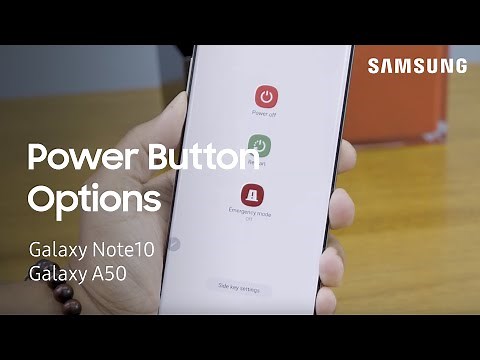 How to change the power button functions & shortcuts on your Galaxy Note10 or A50 | Samsung US