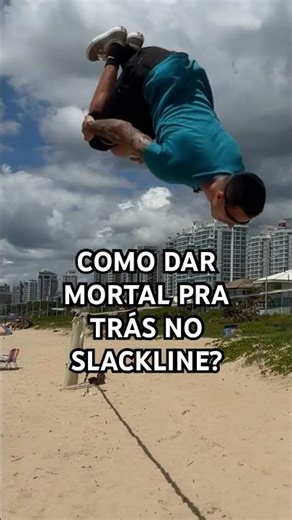 Bora aprender o Backflip? 💪 #slackline #shorts #trickline