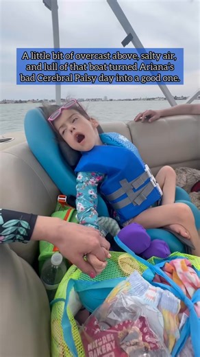 This came up my memory just now. I posted this while laying in bed before falling asleep late April 27 2024. A few minutes later, maybe 10? Maybe 30? I got up to check on Ariana and that was it. We lost her. I thought we had a good day on the boat . I was so grateful that day #cerebralpalsy #grief #childloss I didn’t realize that I used the same audio in the post as the post I made sharing she passed. | Ariana Rye Foundation