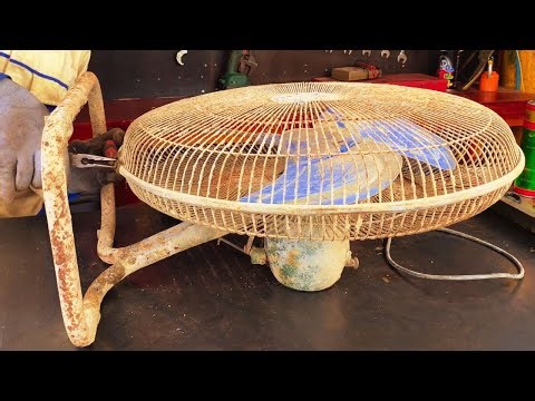 Restoration Old Rusty Industrial Electric Fan // Restore and Reuse Abandoned Industrial Fan