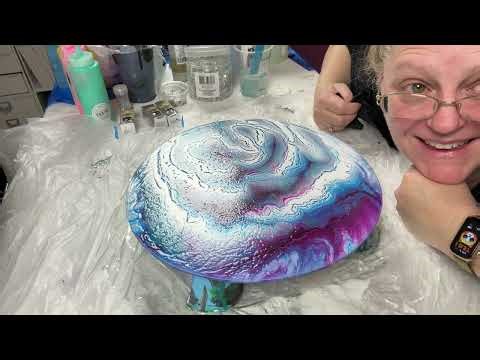 This Old Paint Pour Looked Like a Geode… So I Turned It into Resin Art | Part 1