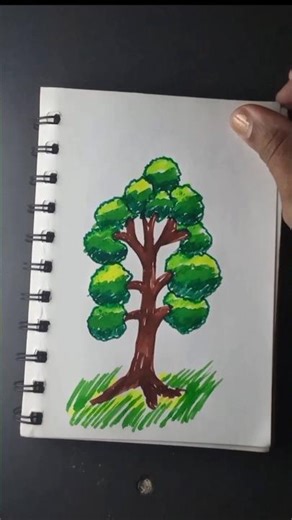 How to draw realistic tree – sketch pen technique #sketchpen #creativeart #easydrawing #art