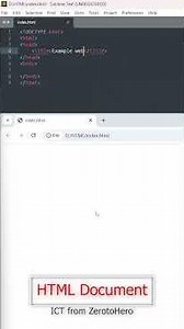 HTML Document Basic Structure | #ict #html #htmlcss #webdesign #al #ictclass