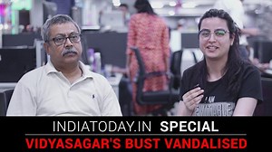 Who is Vidyasagar, whose bust was vandalised in Kolkata?
