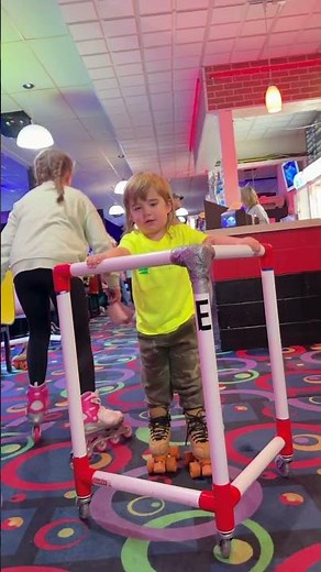Henry’s First Time Roller Skating at Sk8 City Rice Lake