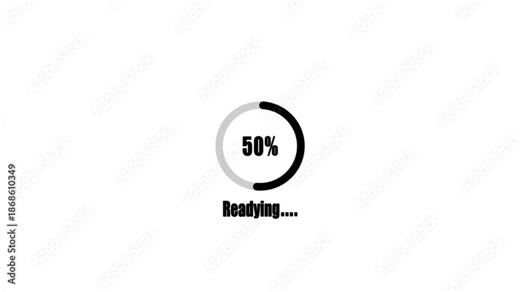 Loading Progress Circle Animation 30 Percent Readying Indicator loading animation percentage indicator