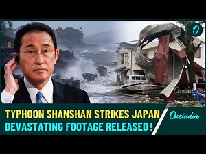 WATCH: Typhoon Shanshan Wreaks Havoc in Southwest Japan | Millions Evacuated, Factories Shut Down!