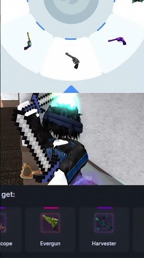Como conseguir arma gratis con codigo PIC #roblox #murdermystery2