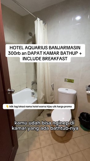 Hotel Aquarius Banjarmasin - Kamar Bathup Dengan Sarapan