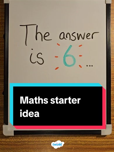 Maths starter idea #lessonplans #teachingideas #maths #mathsactivity
