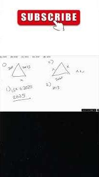 Only 1% can solve this triangle puzzle #math #shorts #geometry #2023 AMC 10A P3