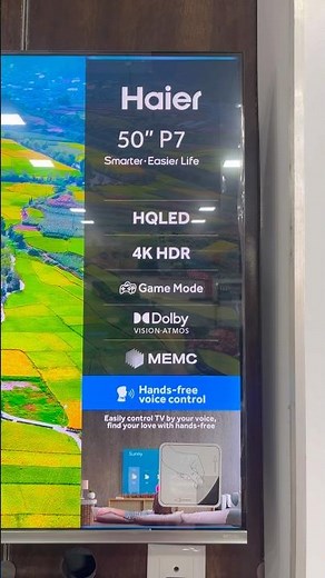Haier 50” HQLED 4K HDR TV | Haier 50 Inch TV With MEMC Dolby Vision ATMOS & Game Mode 🔥