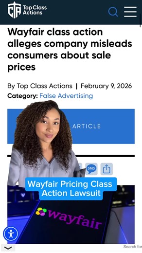 💲🔍 Do you think Wayfair pricing is fair? #Wayfair #Consumer #ClassAction #FalseAdvertising #Shopping