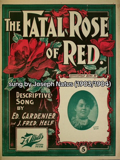 Rerecording of popular 1900 song, recorded around 1903 or 1904 with Joseph Natus (1860-1917) singing for Edison Records. Before Collins & Harlan, there was Collins & Natus. Shortly after the new duo, Natus faded into obscurity. #fyp #1900s #music #history #oldmusic