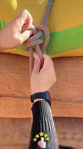 Practical tutorial on double - loop hanging knot that truck drivers must know 🚚🧵🔗