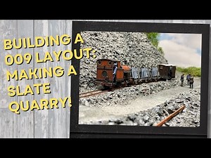 Secrets for a STUNNING slate quarry 009 model railway scene