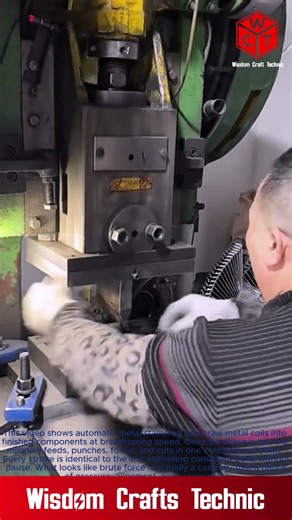 Automation in Manufacturing Making Metal Parts with a Press: Automatic Metal Stamping Machine