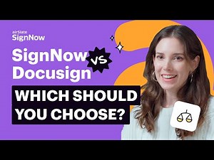 SignNow vs DocuSign. Side-by-Side Comparison