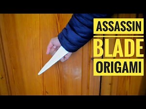 Easiest Origami Assassin's Blade (no cutting)