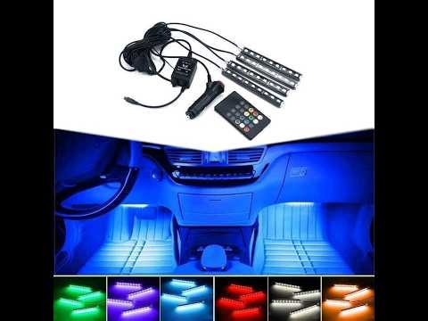 Car Interior RGB Lights Installation | App Controlled Ambient Lights