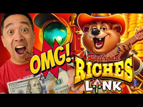 NEW!!! MY NEIGHBOR LET ME VULTURE HIS MACHINE & I WON THIS!!! 🤑 RAILROAD RICHES LINK Slot Machine