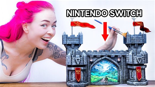 I turned my Nintendo Switch into a Hyrule Castle - epic build!