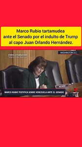 ¡La doble moral imperialista al desnudo! 🤡 Mientras Washington sanciona y persigue a la Venezuela que resiste, Marco Rubio tartamudea ante el Senado por el indulto de Trump al capo Juan Orlando Hernández. ¿Guerra contra las drogas? ¡Farsantes! Protegen a sus narcos amigos. | Luisa Elena