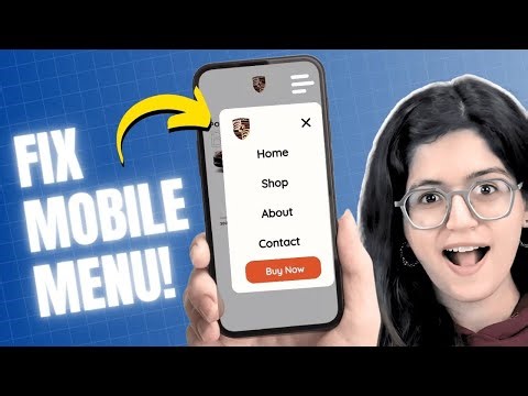 Fix Website Mobile Menu (Responsive)