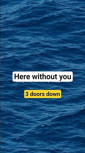 3 doors down - Here without you (Lyrics) #3doorsdown #viral #music #lyrics #youtubeshorts