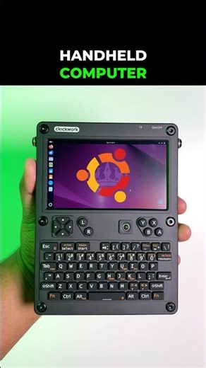 Ubuntu on Raspberry Pi Powered uConsole - Portable DIY Handheld Computer #shorts #gadgets #tech