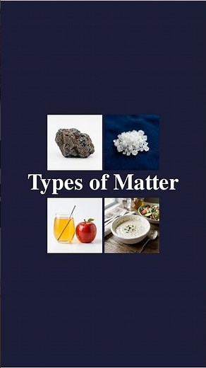 The Types of Matter EXPLAINED! #science #education #atoms