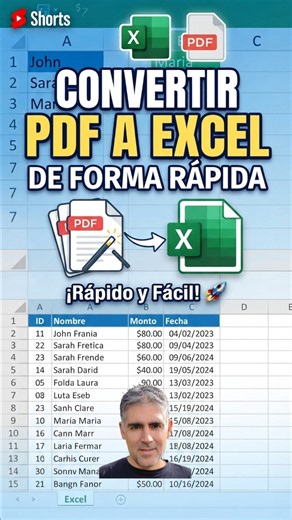 Convertir PDF a Excel de forma rápida