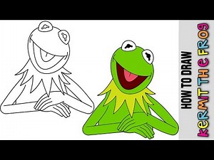 How To Draw Kermit The Frog 🐸 Cute Easy Drawings Tutorial For Beginners Step By Step 🐸 Kids
