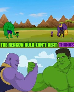 335K views · 1.8K reactions | The real reason why Hulk cant beat thanos #hulk #thanos #superman | Wrong Head Puzzles | Facebook