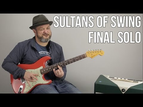 Sultans of Swing Last Guitar Solo Lesson - Dire Straits, Mark Knopfler