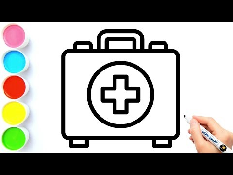 How to Draw First Aid Box Easy | How to Draw First Aid Box | First Aid Box Drawing | Draw Smart