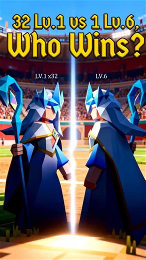 Warlnc:Rising-32 Lv.1 vs 1 Lv.6,Who Wins?