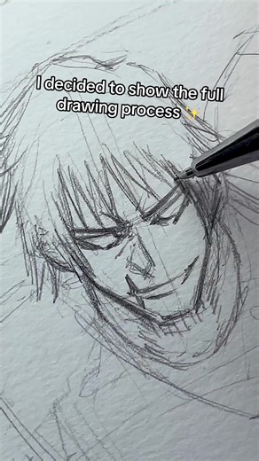 Drawing Toji 🐛 | Anime Art Drawing Process with Markers