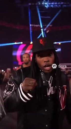 King Von debuts the nwo wolfpack! #wwe #viral #youtubeshorts