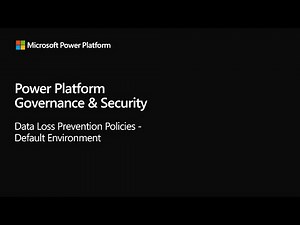 Data Loss Prevention Policies - Default Environment