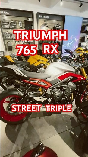 Triumph StreetTriple 765 RS Built to dominate the street.