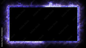 neon border frame, blue glowing border, rectangle, square, frame, black screen frame, border black screen, glowing frame, glowing border